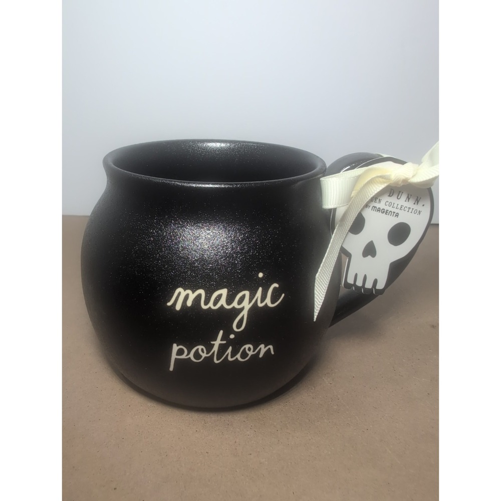 Rae Dunn Halloween "MAGIC POTION" Textured Cauldron Mug